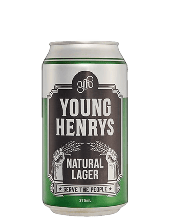 Young Henrys Natural Lager Cans Carton